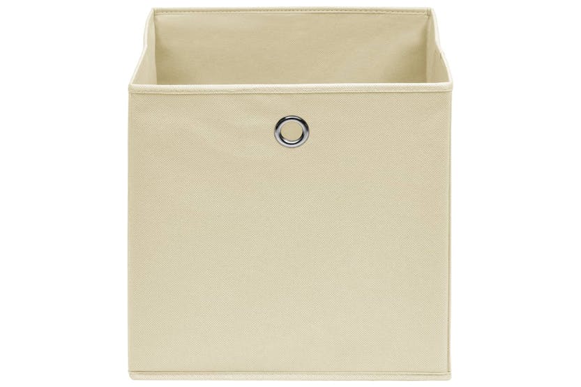 Vidaxl 288357 Storage Boxes 4 Pcs Cream 32x32x32 Cm Fabric Vidaxl 288357 Storage Boxes 4 Pcs Cream 32x32x32 Cm Fabric