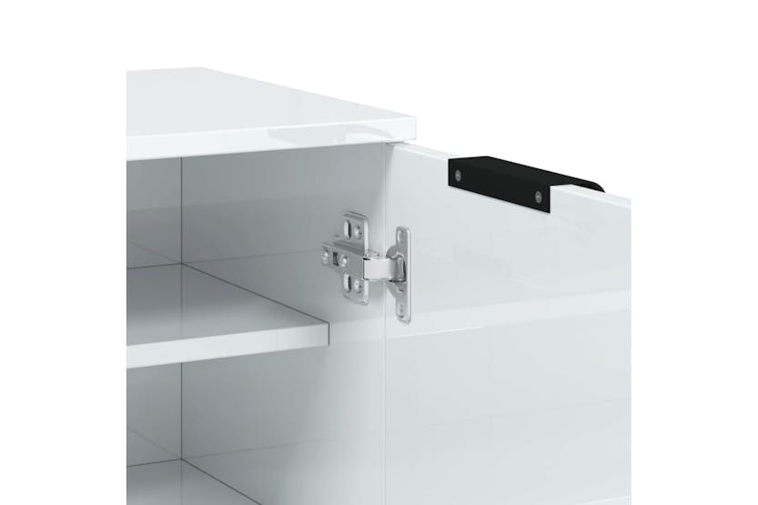 Vidaxl 811445 Shoe Cabinet High Gloss White 59x35x100 Cm Engineered Wood Vidaxl 811445 Shoe Cabinet High Gloss White 59x35x100 Cm Engineered Wood