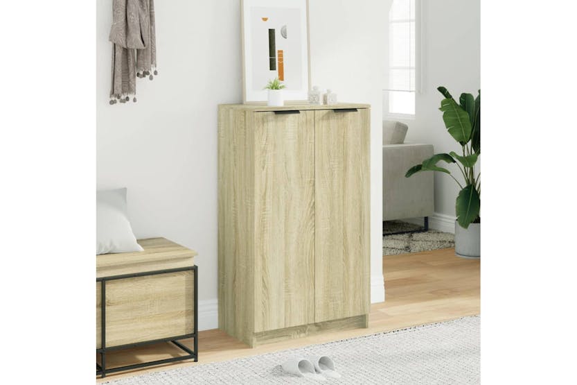 Vidaxl 811442 Shoe Cabinet Sonoma Oak 59x35x100 Cm Engineered Wood Vidaxl 811442 Shoe Cabinet Sonoma Oak 59x35x100 Cm Engineered Wood