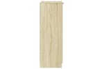 Vidaxl 811442 Shoe Cabinet Sonoma Oak 59x35x100 Cm Engineered Wood Vidaxl 811442 Shoe Cabinet Sonoma Oak 59x35x100 Cm Engineered Wood