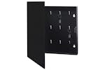 Vidaxl Key Box With Magnetic Board Black 35x35x5.5 Cm Vidaxl Key Box With Magnetic Board Black 35x35x5.5 Cm