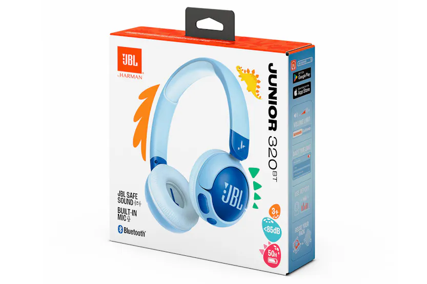 JBL Junior 320BT On-Ear Wireless Kids Headphones | Blue JBL Junior 320BT On-Ear Wireless Kids Headphones | Blue