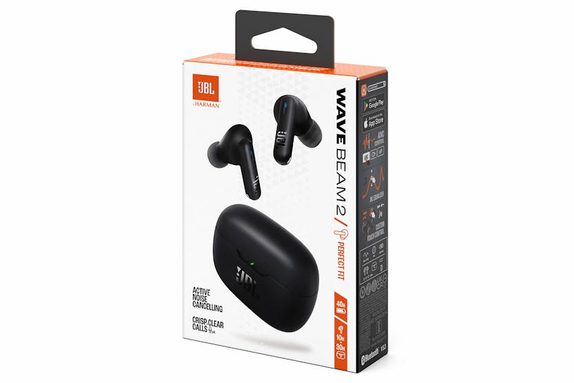 JBL Wave Beam 2 True Wireless Noise Cancelling Earbuds | Black JBL Wave Beam 2 True Wireless Noise Cancelling Earbuds | Black