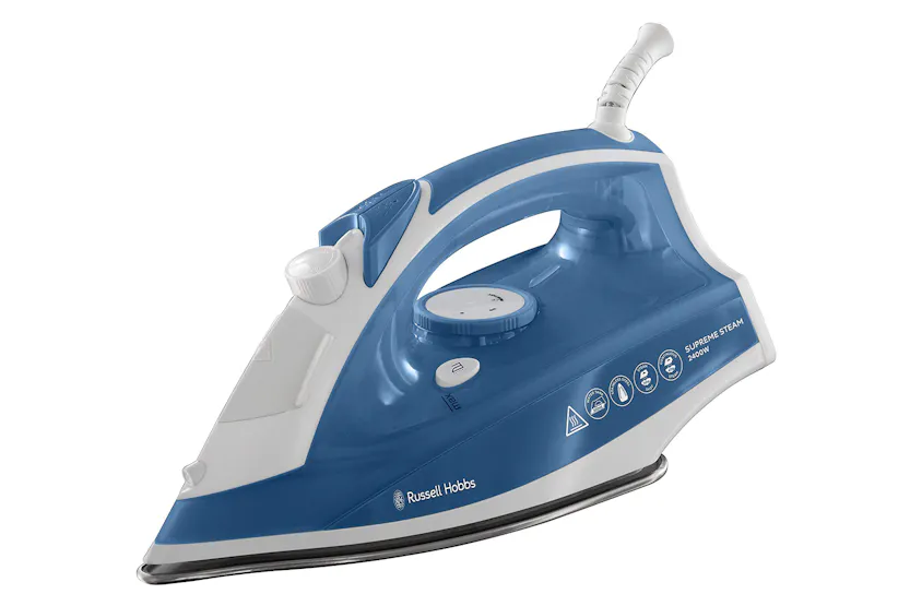 Russell Hobbs 2400W Supreme Steam Traditional Iron | 23061 | White/Blue Russell Hobbs 2400W Supreme Steam Traditional Iron | 23061 | White/Blue