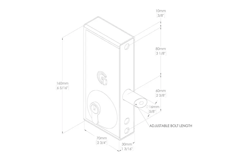 Gatemaster Superlock Keylatch (bk4060) For 40-60mm Gates: Premium Quality, Robust Security Solution Gatemaster Superlock Keylatch (bk4060) For 40-60mm Gates: Premium Quality, Robust Security Solution
