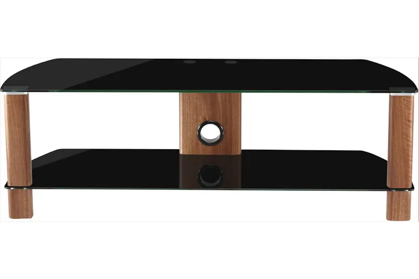 Alphason Century Stand 1200 With Walnut Legs And Black Glass, Suitable For Tvs Up To 55" Alphason Century Stand 1200 With Walnut Legs And Black Glass, Suitable For Tvs Up To 55"