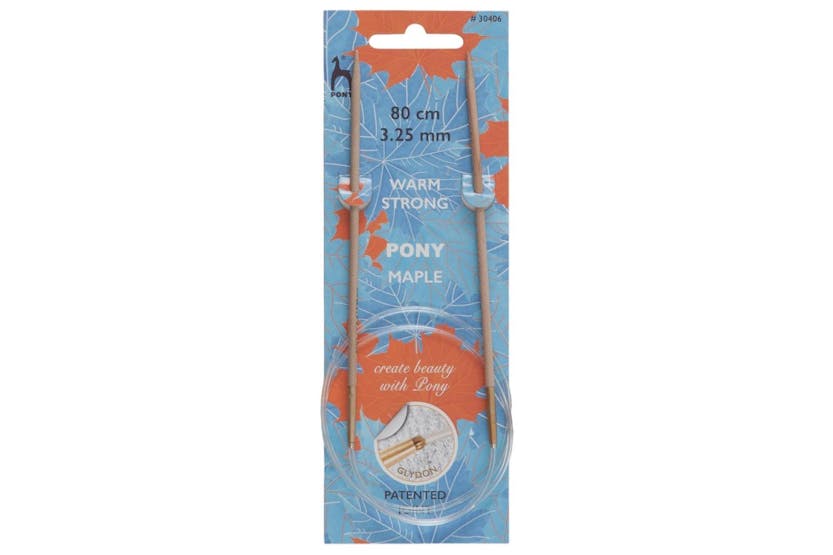 Pony Gro-p30406 - Maple Ckp 80cmx325 - Knitting Pins Circula Pony Gro-p30406 - Maple Ckp 80cmx325 - Knitting Pins Circula