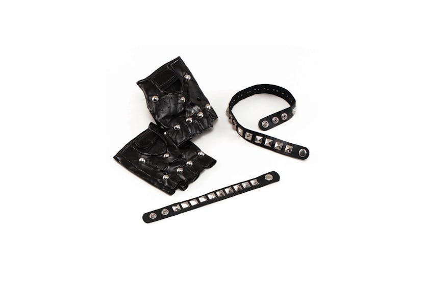 Rubies | Rb-ba187 | Studded Punk Rock 1970's Gloves Rubies | Rb-ba187 | Studded Punk Rock 1970's Gloves