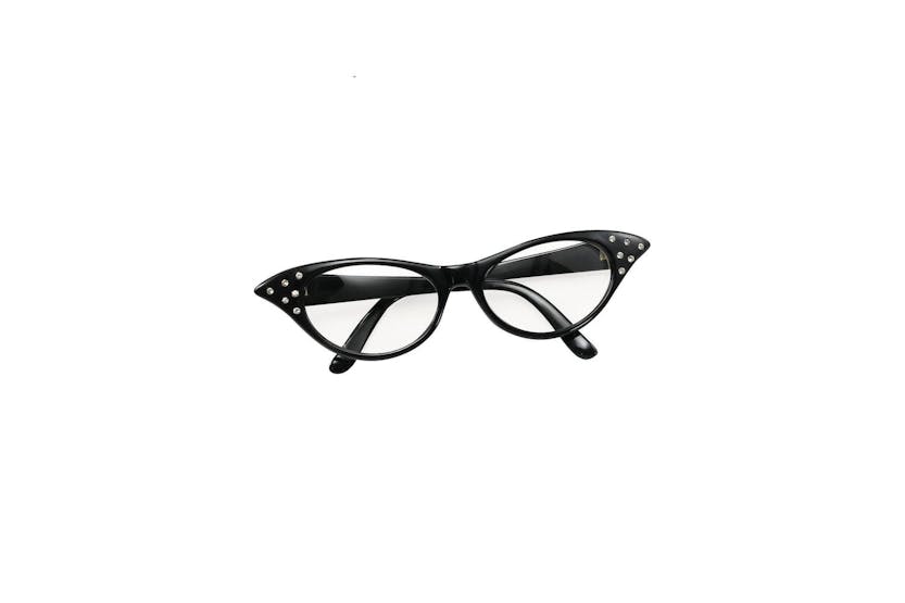 Rubies | Rb-ba142b | Black Classic 1950's Rockabilly Glasses Rubies | Rb-ba142b | Black Classic 1950's Rockabilly Glasses