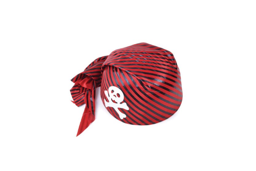Rubies | Rb-bh440 | Pirate Skull Hat. Red/black Rubies | Rb-bh440 | Pirate Skull Hat. Red/black