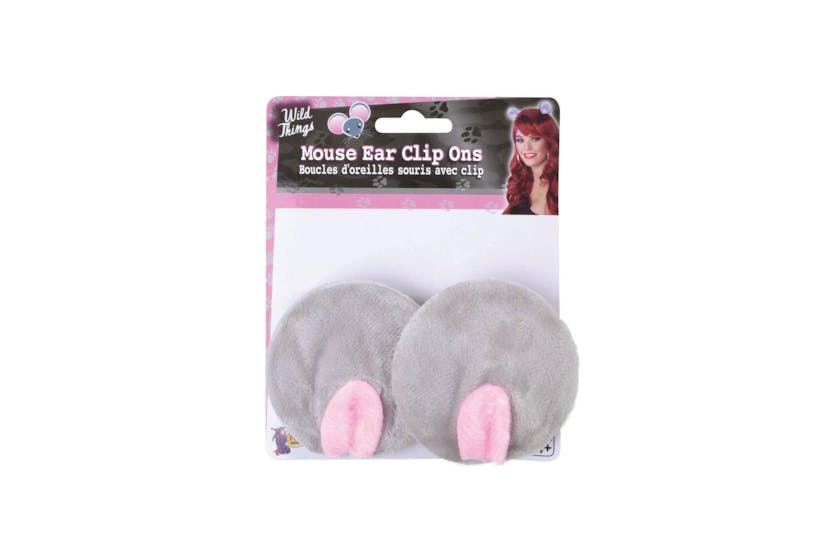 Rubies | Rb-md214 | Grey Clip On Mouse Ears Rubies | Rb-md214 | Grey Clip On Mouse Ears