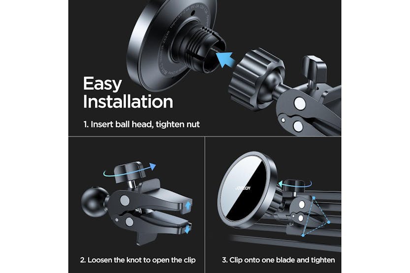 Joyroom Air Vent JR-ZS240 Magnetic Wireless Car Charge Holder Joyroom Air Vent JR-ZS240 Magnetic Wireless Car Charge Holder