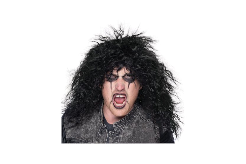 Rubies | Rb-bw563 | Male Long Rock Star Black Wig Rubies | Rb-bw563 | Male Long Rock Star Black Wig