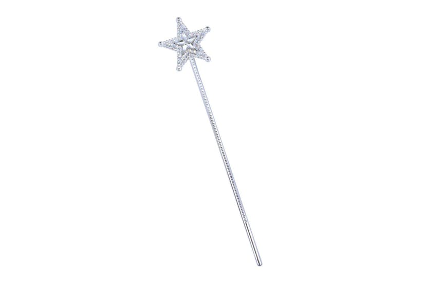Rubies | Rb-ba350 | Silver Star Wand. Clear Star Gem Rubies | Rb-ba350 | Silver Star Wand. Clear Star Gem