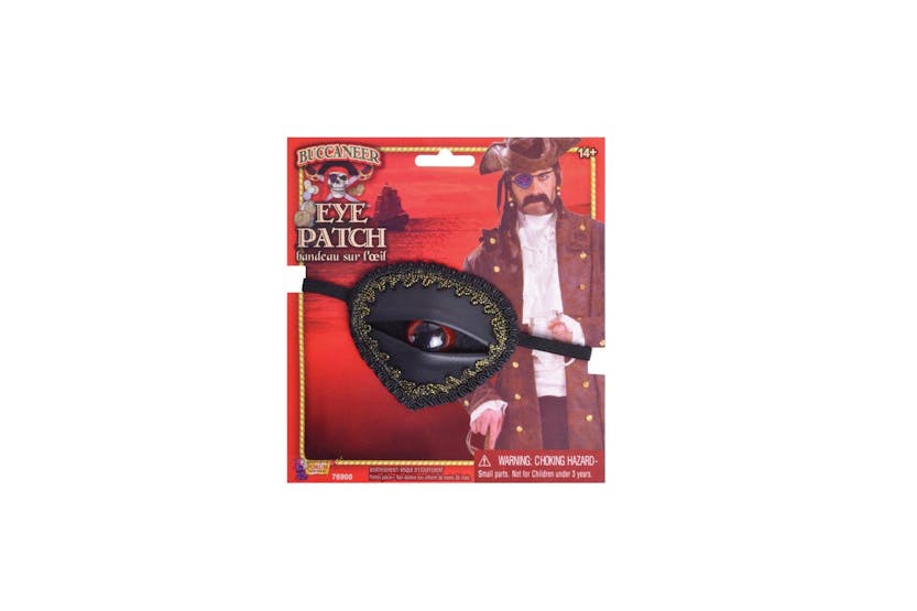 Rubies | Rb-md235 | Buccaneer Pirate Eyepatch With Eye Accessory For Pirate Disguise Fancy Dress Rubies | Rb-md235 | Buccaneer Pirate Eyepatch With Eye Accessory For Pirate Disguise Fancy Dress