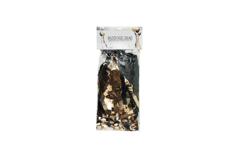 Rubies | Rb-sk97088 | Balloon Tassels Large Rose Gold & Black Met Rubies | Rb-sk97088 | Balloon Tassels Large Rose Gold & Black Met