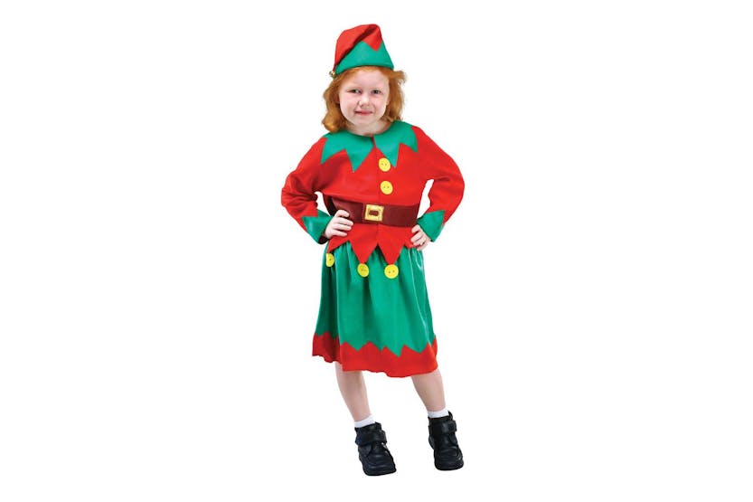 Rubies | Rb-cc612 | Santa's Helper 110-122cm Girls Childrens Costume Rubies | Rb-cc612 | Santa's Helper 110-122cm Girls Childrens Costume