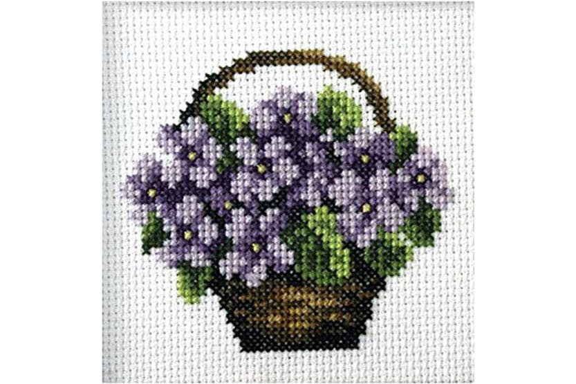 Orchidea Gro-orc.7590 - Violets - Cross Stitch Kit Violets - Orchidea Gro-orc.7590 - Violets - Cross Stitch Kit Violets -