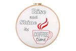 Anchor Gro-ahp504 - Riseshine Cofftime - Embroidery Kit With Anchor Gro-ahp504 - Riseshine Cofftime - Embroidery Kit With