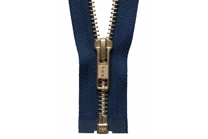 Ykk Gro-y2051\919 - Brass Oend Zip 51cm - Brass Metal Open E Ykk Gro-y2051\919 - Brass Oend Zip 51cm - Brass Metal Open E