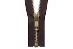 Ykk Gro-y2056\570 - Brass Oend Zip 56cm - Brass Metal Open E Ykk Gro-y2056\570 - Brass Oend Zip 56cm - Brass Metal Open E