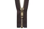Ykk Gro-y2066\570 - Brass Oend Zip 66cm - Brass Metal Open E Ykk Gro-y2066\570 - Brass Oend Zip 66cm - Brass Metal Open E