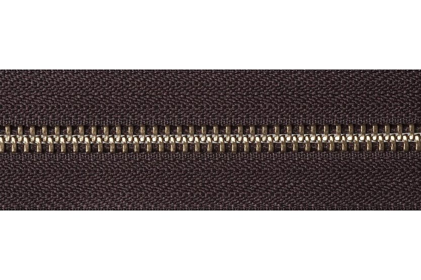 Ykk Gro-y2071\570 - Brass Oend Zip 71cm - Brass Metal Open E Ykk Gro-y2071\570 - Brass Oend Zip 71cm - Brass Metal Open E