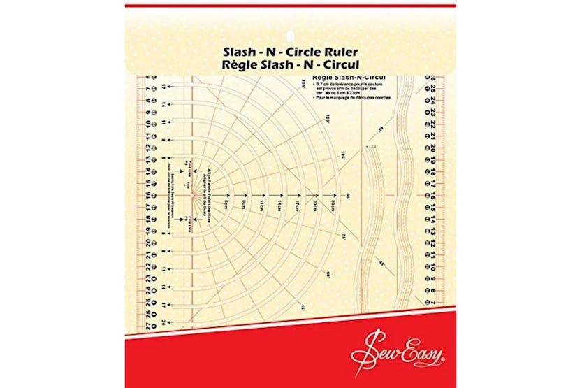 Sew Easy Gro-nl4195 - Slash N Circle Ruler - Rule Slash N Ci Sew Easy Gro-nl4195 - Slash N Circle Ruler - Rule Slash N Ci