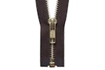 Ykk Gro-y2076\570 - Brass Oend Zip 76cm - Brass Metal Open E Ykk Gro-y2076\570 - Brass Oend Zip 76cm - Brass Metal Open E