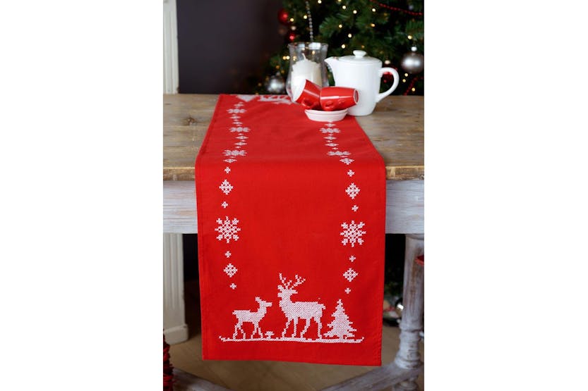 Vervaco Gro-pn-0147225 - Emb Trun Xmas Deers - Embroidery Ki Vervaco Gro-pn-0147225 - Emb Trun Xmas Deers - Embroidery Ki