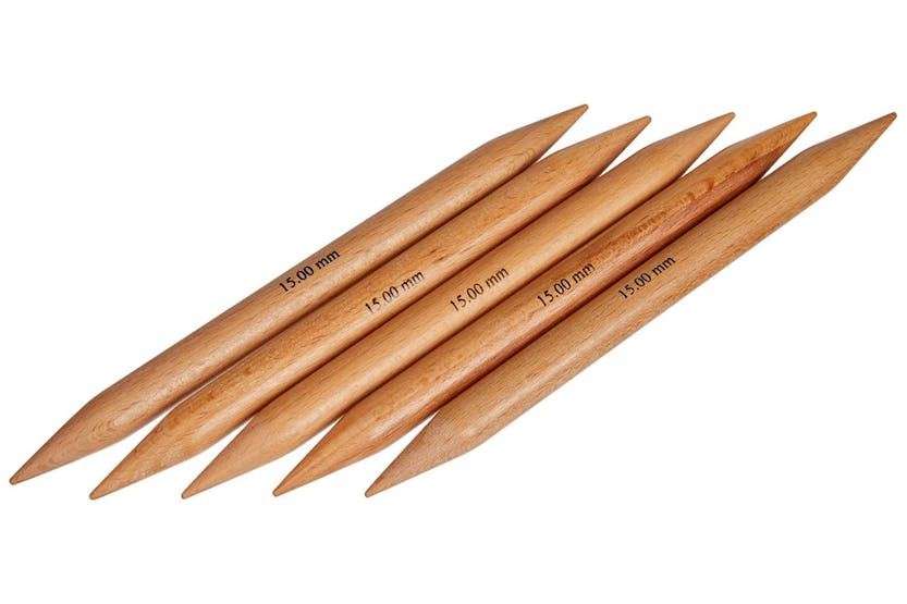 Knitpro Gro-kp35129 - Jumbo Birch Knitting Pins Double-ended Knitpro Gro-kp35129 - Jumbo Birch Knitting Pins Double-ended