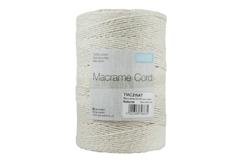 Trimits Gro-tmc2\nat - Trim Macram Cord Cotton 400m X 2mm 05 Trimits Gro-tmc2\nat - Trim Macram Cord Cotton 400m X 2mm 05
