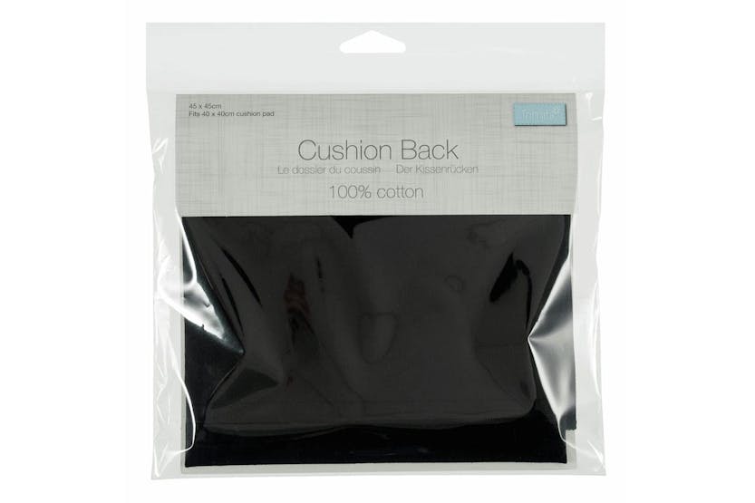 Trimits Gro-tcb4545\blk - Cushion Back With Zipper 45 X 45cm Trimits Gro-tcb4545\blk - Cushion Back With Zipper 45 X 45cm