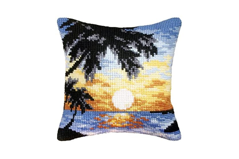 Orchidea Gro-orc.9064 - Cushion Sunset - Cross Stitch Kit Cu Orchidea Gro-orc.9064 - Cushion Sunset - Cross Stitch Kit Cu