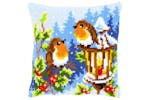 Vervaco Gro-pn-0145077 - Cushion Robins - Cross Stitch Kit C Vervaco Gro-pn-0145077 - Cushion Robins - Cross Stitch Kit C