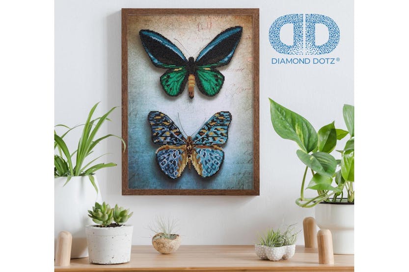 Diamond Dotz Gro-dd9.064 - Antique Butterflies - Diamond Pai Diamond Dotz Gro-dd9.064 - Antique Butterflies - Diamond Pai