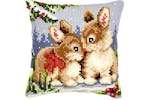 Vervaco Gro-pn-0008683 - Cushion Winter Scene - Cross Stitch Vervaco Gro-pn-0008683 - Cushion Winter Scene - Cross Stitch