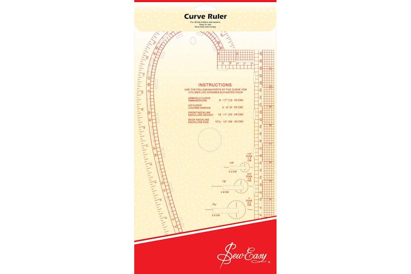 Sew Easy Gro-nl4196 - Se Curved Ruler - Rule Curved 13875 X Sew Easy Gro-nl4196 - Se Curved Ruler - Rule Curved 13875 X