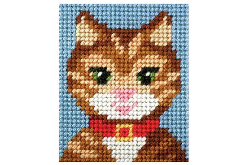 Orchidea Gro-orc.9729 - Emb Kit Tabby Cat - Needlepoint Kit Orchidea Gro-orc.9729 - Emb Kit Tabby Cat - Needlepoint Kit