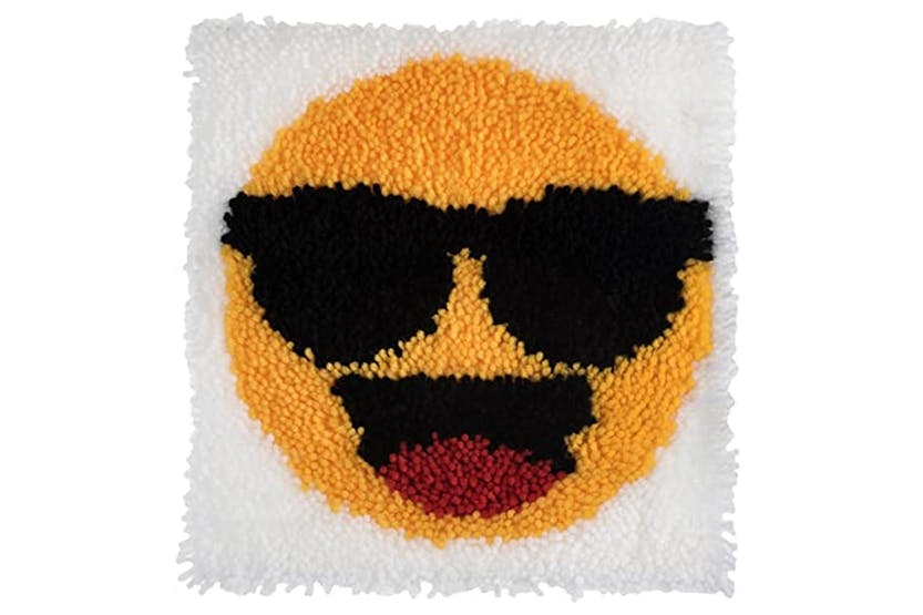 Trimits Gro-gck097 - Lhook Happy Face - Latch Hook Kit Happy Trimits Gro-gck097 - Lhook Happy Face - Latch Hook Kit Happy