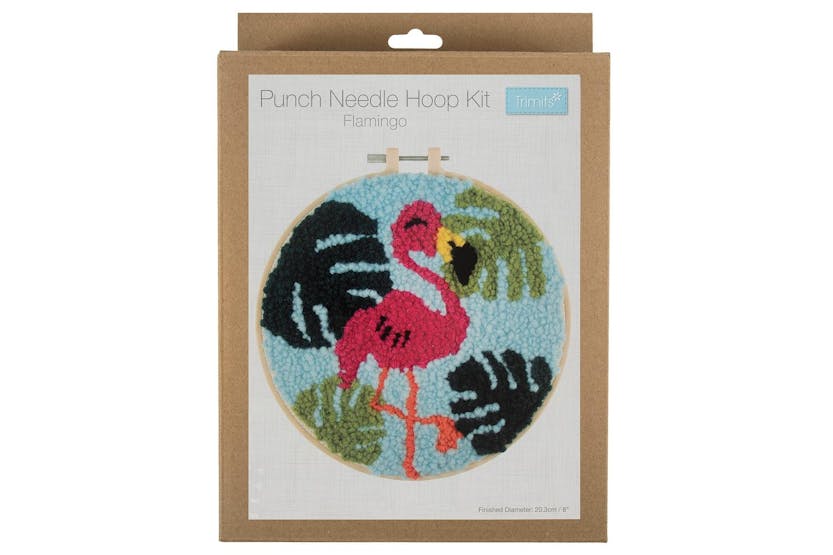 Trimits Gro-gck193 - Pneedle Flamingo - Punch Needle Kit Yar Trimits Gro-gck193 - Pneedle Flamingo - Punch Needle Kit Yar