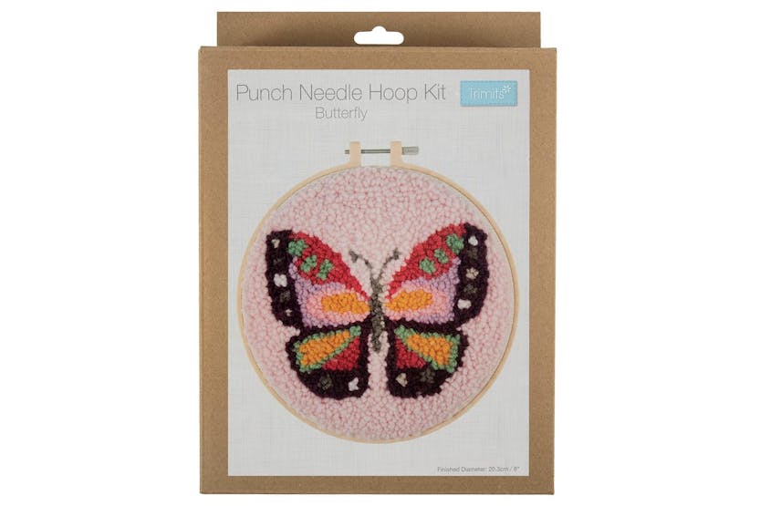 Trimits Gro-gck192 - Pneedle Butterfly - Punch Needle Kit Ya Trimits Gro-gck192 - Pneedle Butterfly - Punch Needle Kit Ya