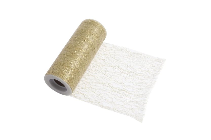 Occasions Gro-r422mt\gl - Trim Mesh Tulle 10m X 15cm Metalli Occasions Gro-r422mt\gl - Trim Mesh Tulle 10m X 15cm Metalli
