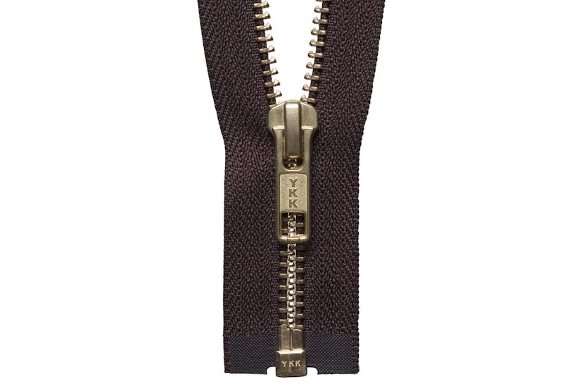 Ykk Gro-y2030\570 - Brass Oend Zip 30cm - Brass Metal Open E Ykk Gro-y2030\570 - Brass Oend Zip 30cm - Brass Metal Open E