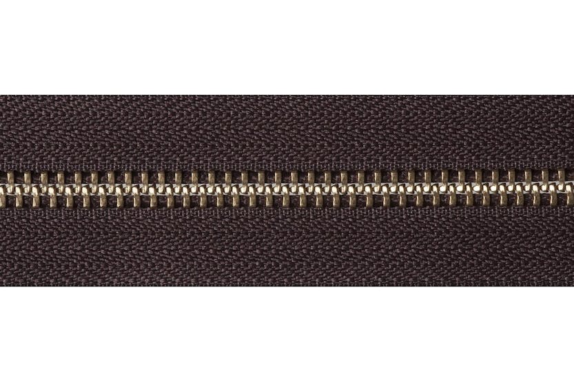 Ykk Gro-y2030\570 - Brass Oend Zip 30cm - Brass Metal Open E Ykk Gro-y2030\570 - Brass Oend Zip 30cm - Brass Metal Open E