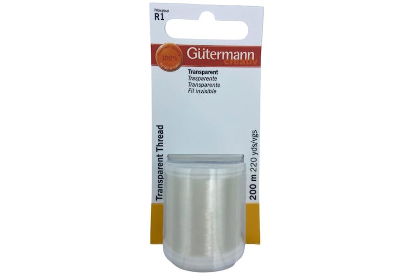 Gutermann Gro-795941 - Gmn Tparent 200m - Transparent Thread Gutermann Gro-795941 - Gmn Tparent 200m - Transparent Thread