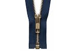 Ykk Gro-y2036\919 - Brass Oend Zip 36cm - Brass Metal Open E Ykk Gro-y2036\919 - Brass Oend Zip 36cm - Brass Metal Open E