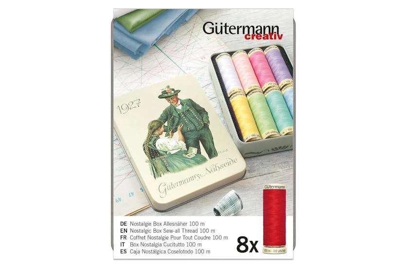Gutermann Gro-640951 - Nbox 1927 8x100m - Thread Storage Tin Gutermann Gro-640951 - Nbox 1927 8x100m - Thread Storage Tin