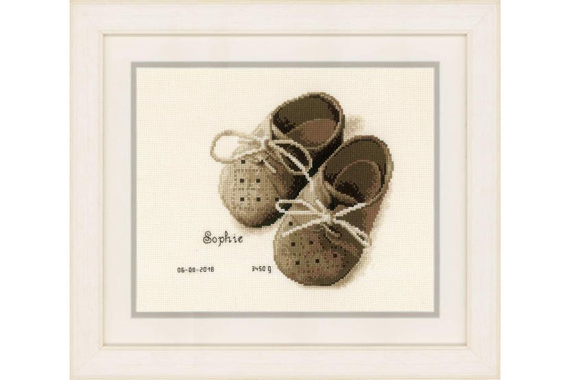 Vervaco Gro-pn-0164620 - Brec First Shoes - Counted Cross St Vervaco Gro-pn-0164620 - Brec First Shoes - Counted Cross St
