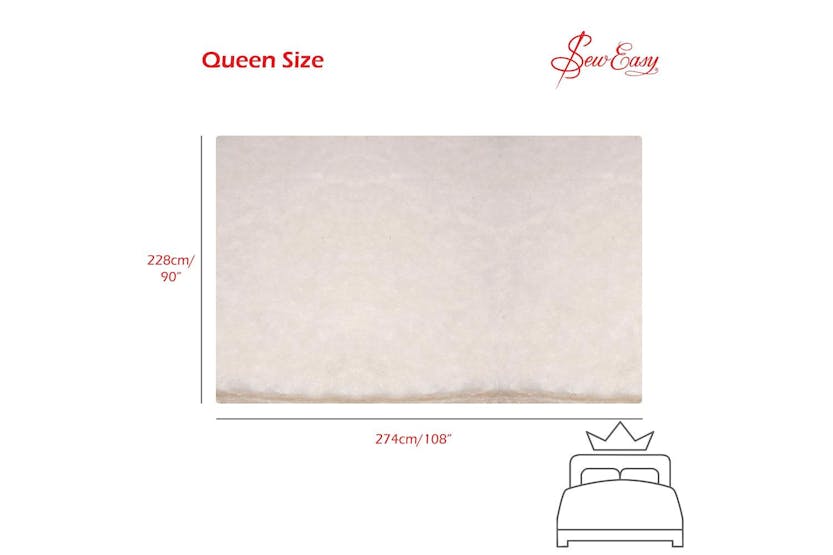 Sew Easy Gro-nlw.204 - Wadding 90x108in - Wadding 80 Cotton Sew Easy Gro-nlw.204 - Wadding 90x108in - Wadding 80 Cotton